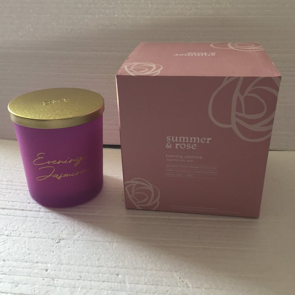Summer & Rose Evening Jasmine Soy Candle - NEW!